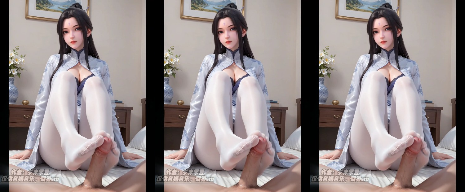 仙子陆雪琪足交大肉棒插入蜜穴#3D